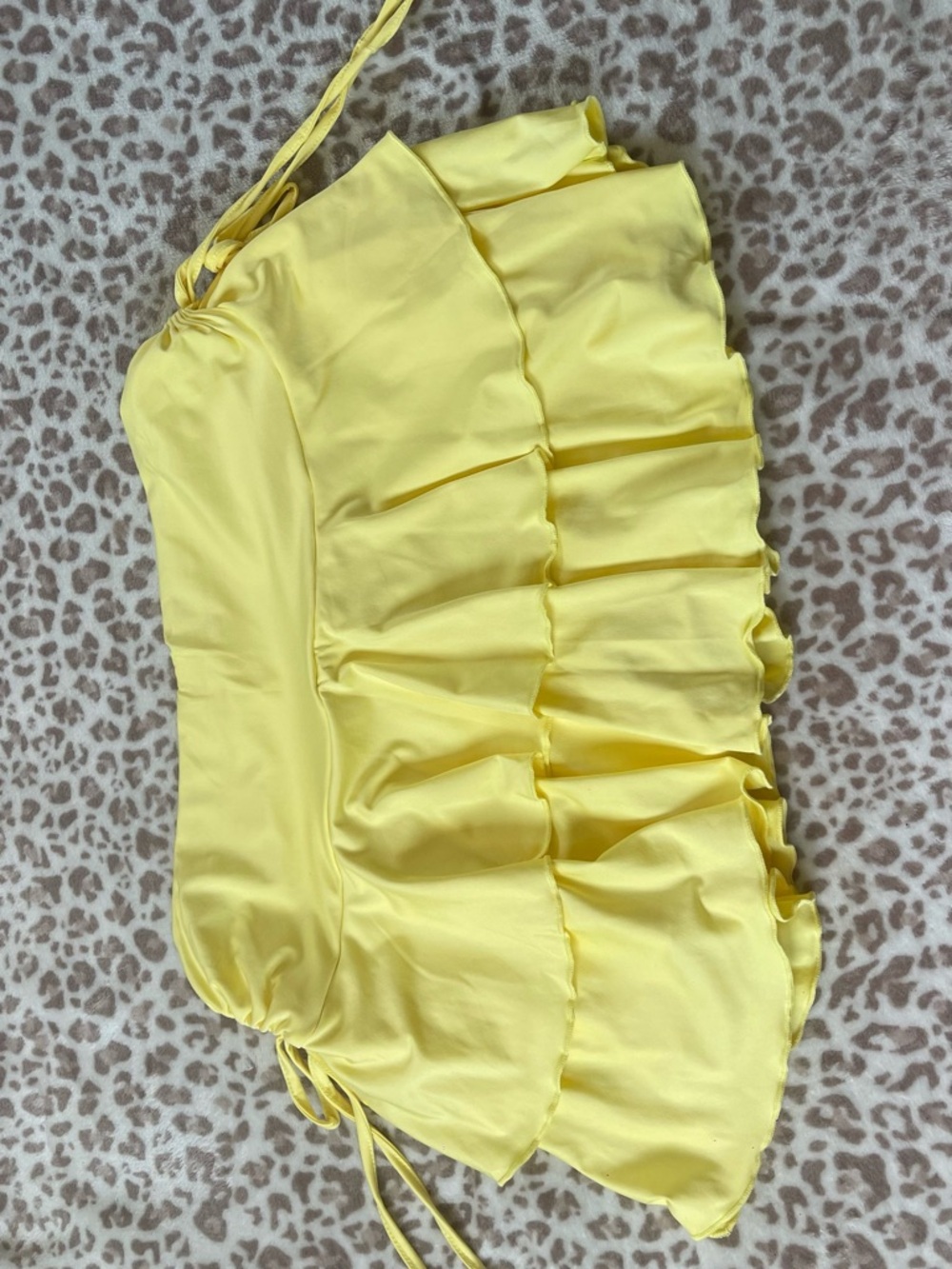 Yellow Ruffled Skort (color looks like last picture in person)
